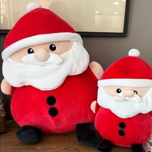 Squishy Santa Claus Stuffed Animal Set - Red and White